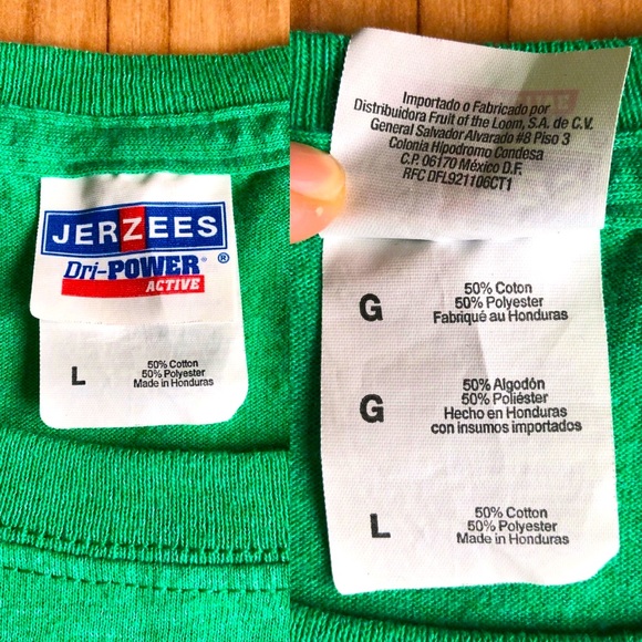 JERZEES Tee Shirt OPTIMISTS SPECIAL PEOPLE Green Large Men’s UNISEX - Picture 4 of 15